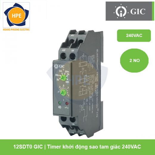 Timer khởi động sao- tam giác 240VAC 12SDT0 GIC Timer khởi động sao- tam giác 240VAC 12SDT0 GIC