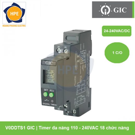 Timer đa năng 110-240VAC/DC V0DDTS1 GIC