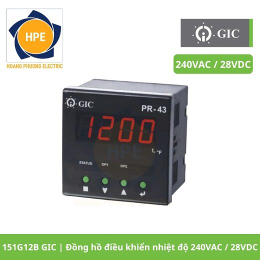151G12B GIC Đồng hồ điều khiển nhiệt độ 240VAC 28VDC