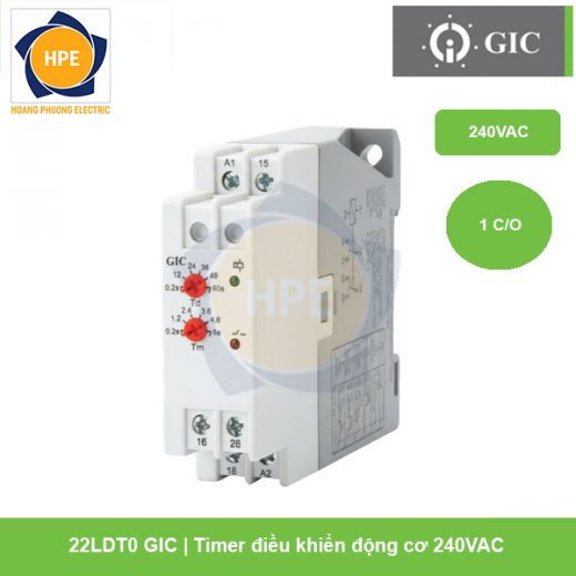 Timer điều khiển động cơ 240VAC 22LDT0 GIC