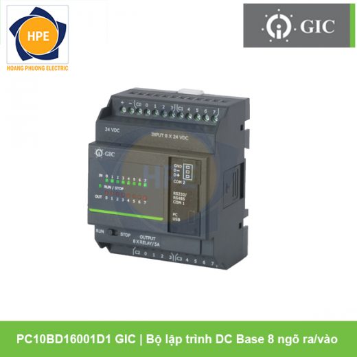 Bộ lập trình DC Base 8 ngõ ra PC10BD16001D1 GIC Bộ lập trình DC Base 8 ngõ ra PC10BD16001D1 GIC