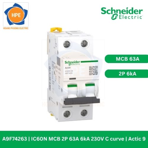 a9f74263-mcb-acti9-2p-63a-230v-schneider a9f74263-mcb-acti9-2p-63a-230v-schneider