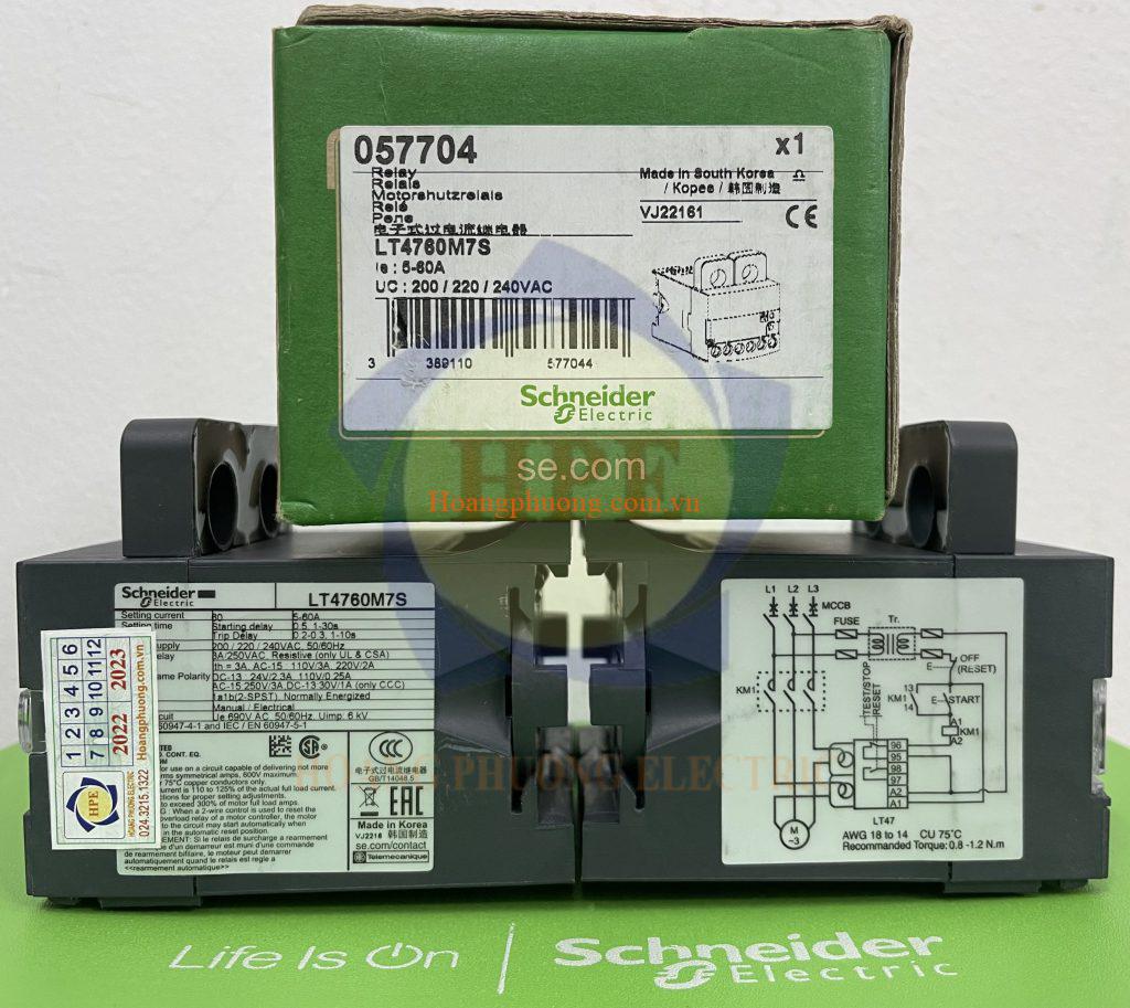 Rơ le điện tử Schneider LT4760M7S 5-60A 220V