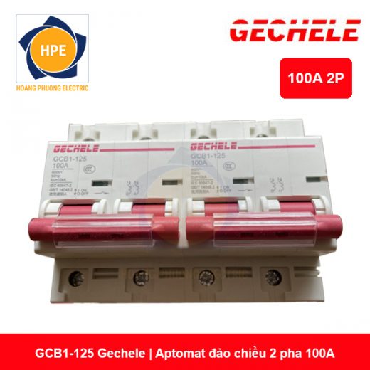 GCB1-125 2P - Aptomat đảo chiều 100A 2P Gechele