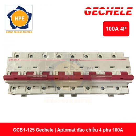 GCB1-125 4P - Aptomat đảo chiều 100A 4P Gechele