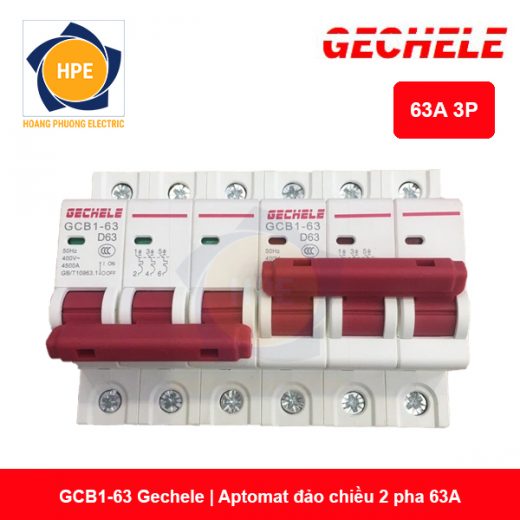 GCB1-63 3P - Aptomat đảo chiều 63A 3P Gechele