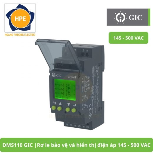 DMS110 GIC Rơ le bảo vệ và hiển thị điện áp 145 - 500 VAC DMS110 GIC Rơ le bảo vệ và hiển thị điện áp 145 - 500 VAC