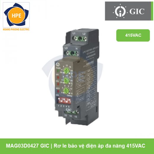 Rơ le bảo vệ điện áp đa năng 415VAC MAG03D0427 GIC