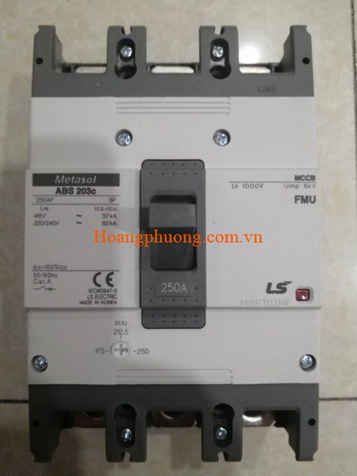 Aptomat LS MCCB ABS203c 3P 125A~250A 42kA