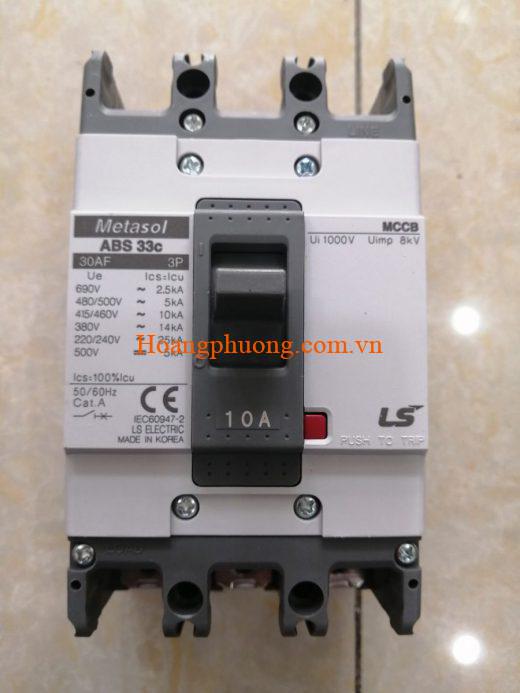 Aptomat LS MCCB ABS33c 3P 5A~10A 14kA