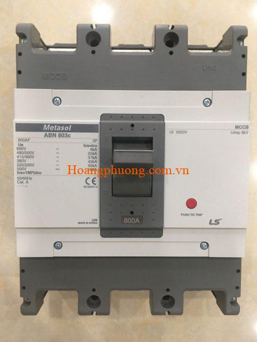 Aptomat LS MCCB ABN803c 3P 500A~800A 45kA