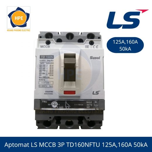 Aptomat LS MCCB 3P TD160NFTU 125A,160A 50kA