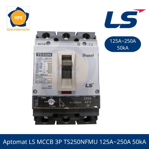 TS250NFMU 125A~250A 50kA Aptomat LS MCCB 3P TS250NFMU 125A~250A 50kA