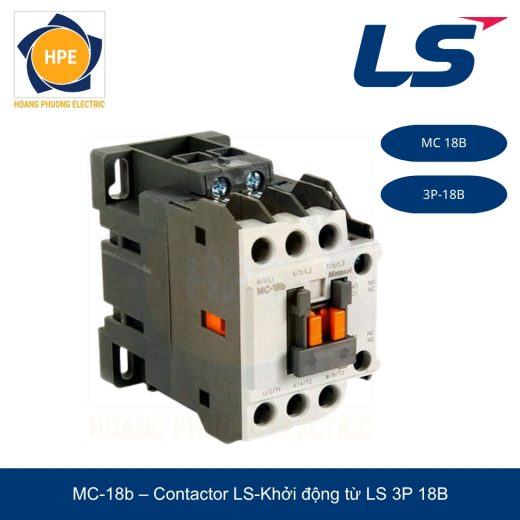 MC-18b – Contactor LS-Khởi động từ LS 3P 18B Contactor LS MC-18b Khởi động từ 3P 18A