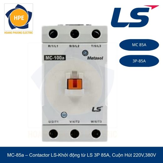 Contactor LS MC-85a 3P 85A cuộn hút 220V/380V