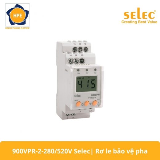 900VPR-2-280/520V rơ le bảo vệ điện áp Selec