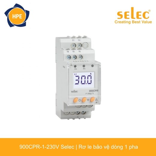 900CPR-1-230V Selec rơ le bảo vệ dòng 1 pha