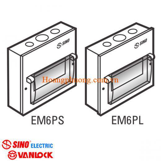 Tủ điện kim loại EM 6 module Sino