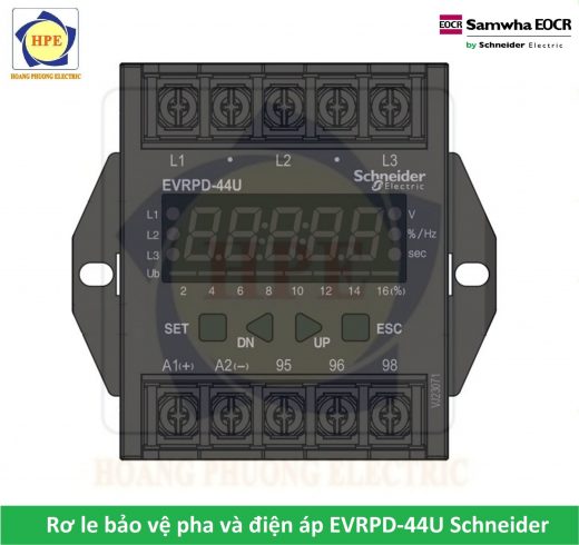 Rơ le bảo vệ pha và điện áp Schneider EVRPD-44U