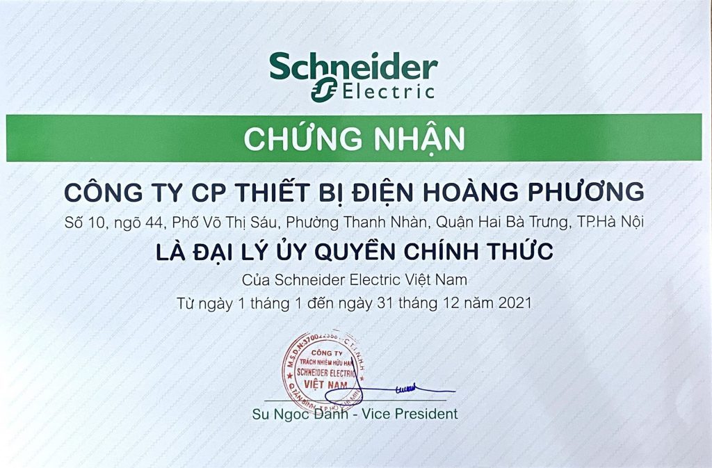 Đại lý thiết bị điện schneider tại hà nội