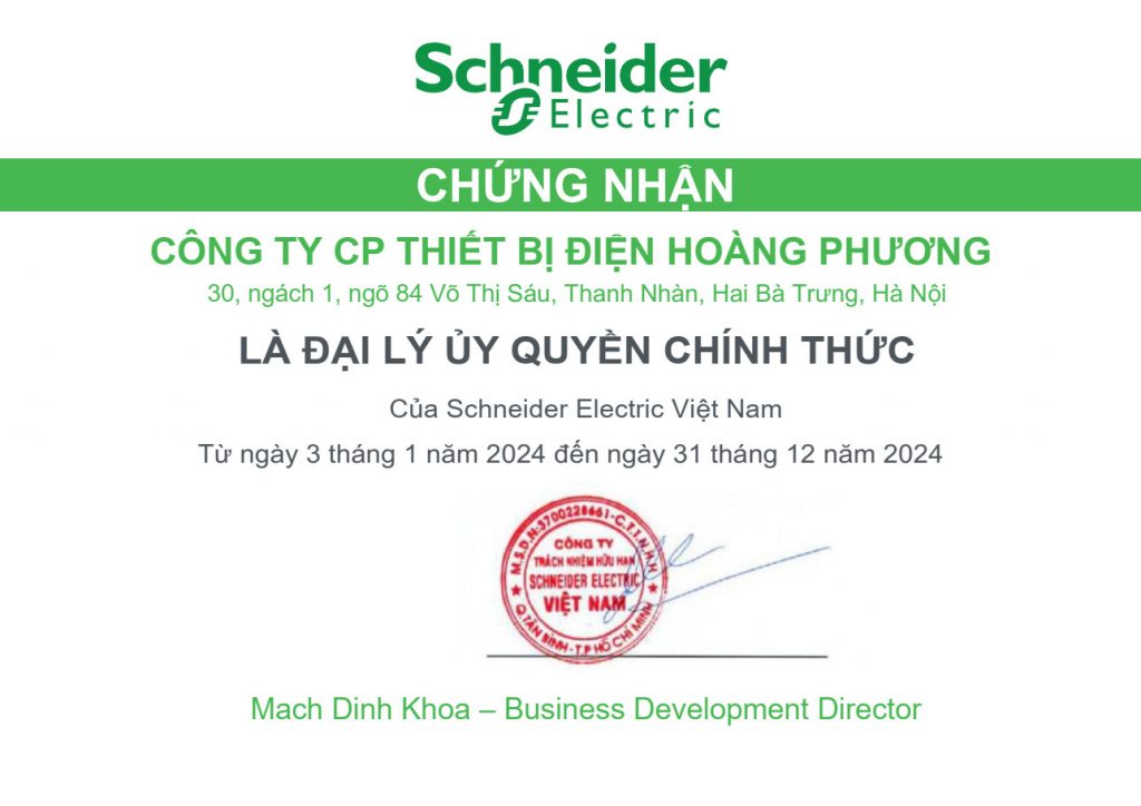 Đại lý thiết bị điện schneider tại HCM