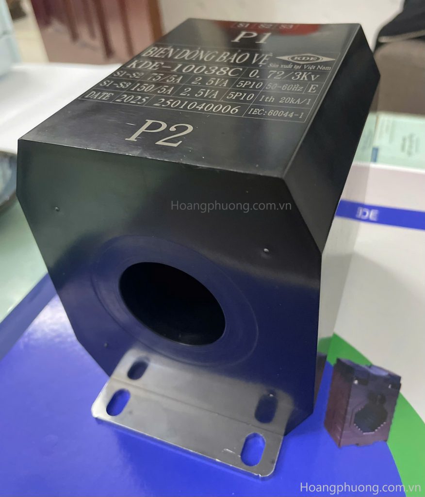 Biến dòng bảo vệ KDE chuyên dùng cho tủ RMU trung thế, cấp chính xác 5P10, chịu dòng 20kA/1s, phù hợp rơ le bảo vệ quá dòng, lắp đặt nhanh, an toàn. Phân phối bởi Thiết bị điện Hoàng Phương.