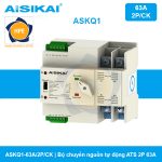 ASKQ1-63A/2P/CK - Chuyển nguồn tự động ATS 2P 63A