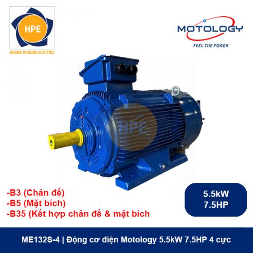 ME132S-4 Motology - Động cơ điện 5.5kW 7.5HP 4 cực