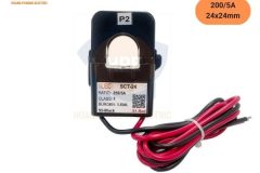 Biến dòng kẹp hở SCT24 200/5A iLEC – Dòng vào 200A, đầu ra 5A, Class 1.0, công suất 1.5–2VA, lỗ xuyên Ø24mm