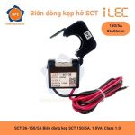 Biến dòng kẹp hở SCT36 150/5A iLEC – Thiết bị đo lường dòng điện 150A, đầu ra 5A, cấp chính xác Class 1.0, Ø36mm.