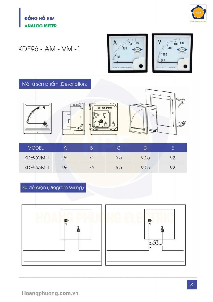 Thiết bị điện KDE là thương hiệu Việt Nam chuyên về thiết bị đo lường, biến dòng điện (CT), đồng hồ điện và thiết bị giám sát.