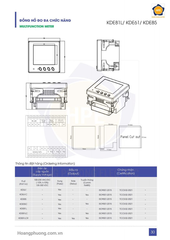 Thiết bị điện KDE là thương hiệu Việt Nam chuyên về thiết bị đo lường, biến dòng điện (CT), đồng hồ điện và thiết bị giám sát.