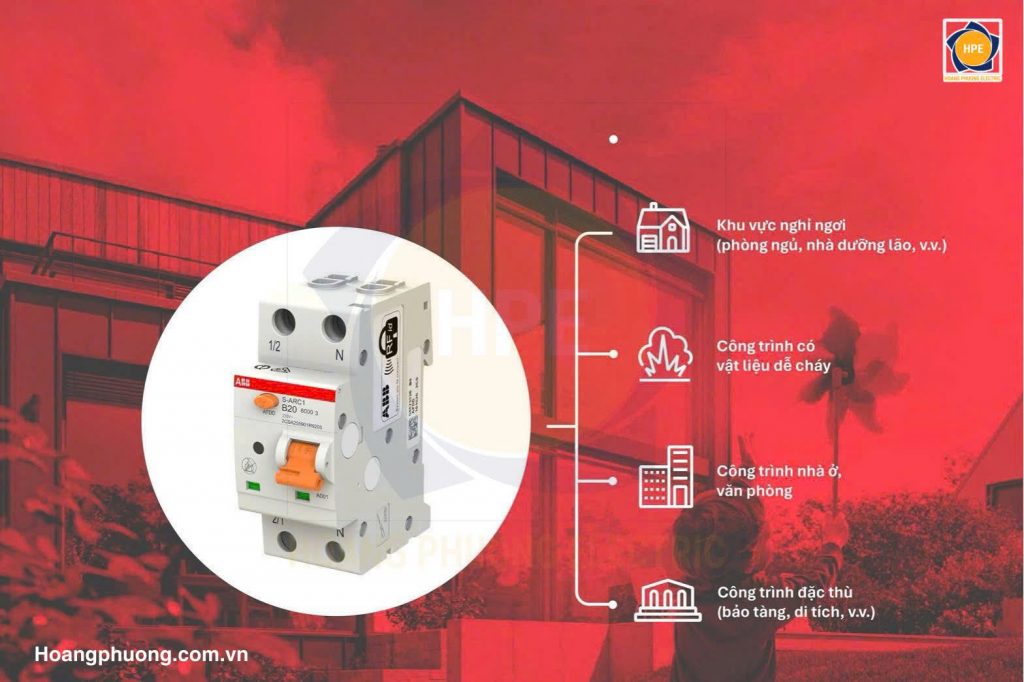 Thiết bị phát hiện hồ quang điện AFDD ABB – giải pháp chống cháy điện an toàn, ngăn ngừa hỏa hoạn do hồ quang, bảo vệ nhà ở, văn phòng và công trình đặc thù.