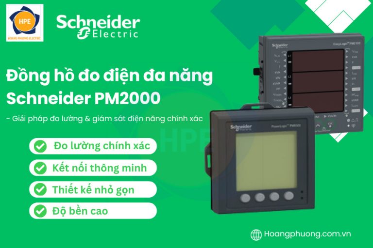 Đồng hồ đo điện đa năng Schneider PM2000 – Giải pháp giám sát điện năng thông minh và đáng tin cậy