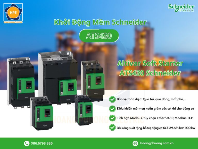 Khởi động mềm ATS430 Schneider – Giải pháp tối ưu cho động cơ công nghiệp