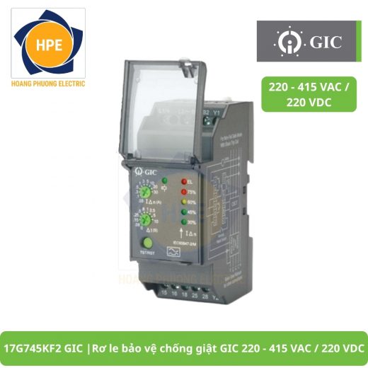 17G745KF2 GIC Rơ le bảo vệ chống giật GIC 220 - 415 VAC 220 VDC