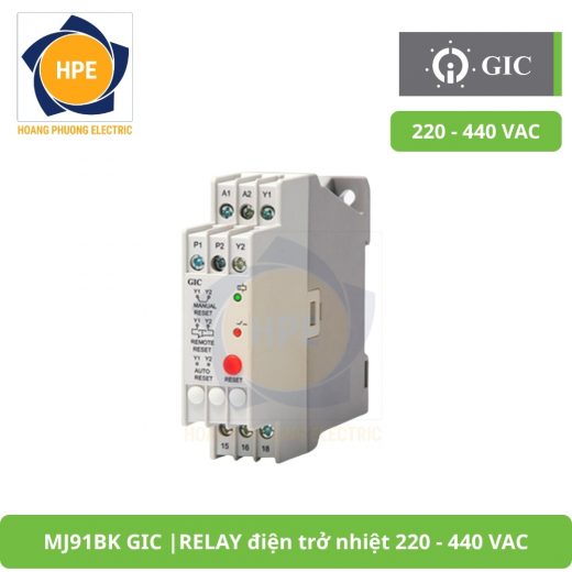 MJ91BK GIC RELAY điện trở nhiệt 220 - 440 VAC
