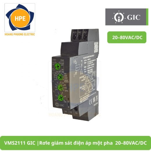 VMS2111 GIC Rơle giám sát điện áp một pha  20–80VACDC