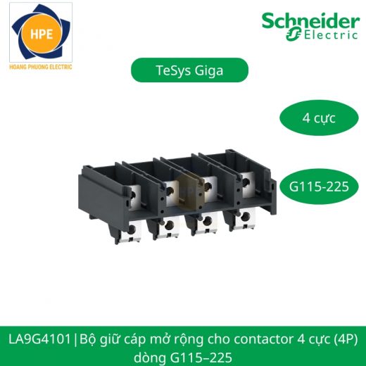 LA9G4101 Schneider – Bộ Giữ Cáp Cho Contactor TeSys Giga LC1G115-225 (4P)