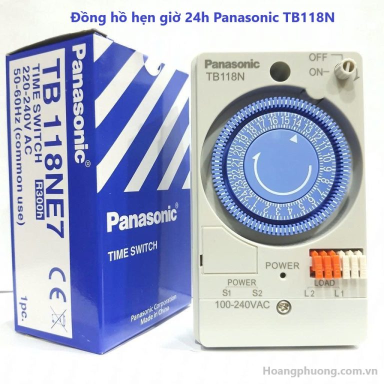 Đồng hồ hẹn giờ 24h Panasonic TB118N chính hãng – Giải pháp tự động hóa đóng cắt thiết bị điện hiệu quả