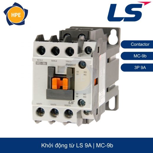 Contactor MC-9b 3P 9A 1NO+1NC