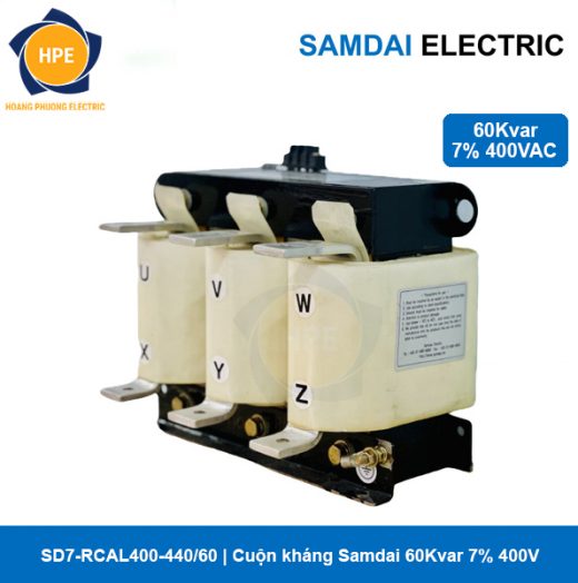 SD7-RCAL400-440/60 Cuộn kháng Samdai 60Kvar 7% 400V